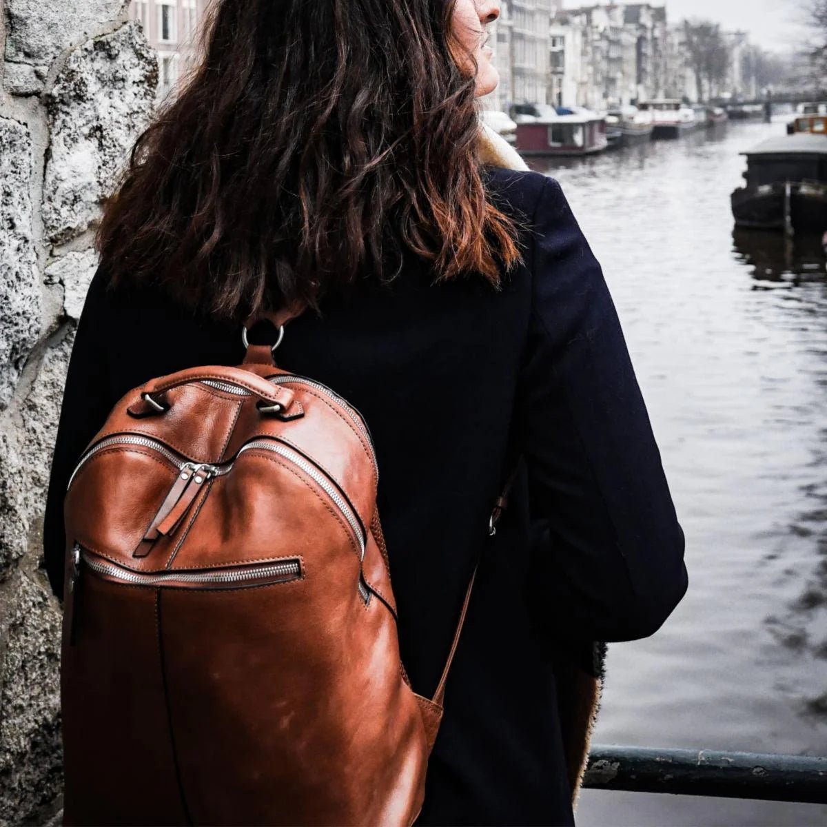 backpacks leather uk Faux Vegan Triangular Backpack/Rucksack with Double Front Pock luscious scarves 2 pocket Why Leather Backpacks Are the