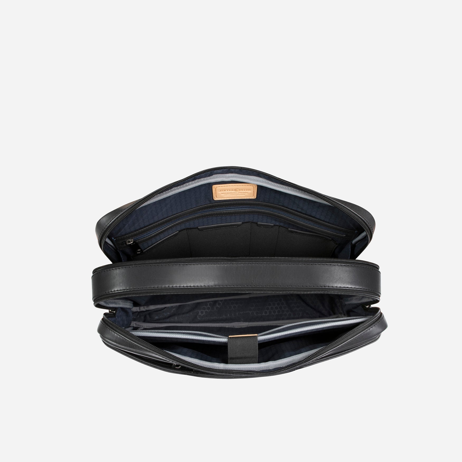 17" Laptop Briefcase,briefcase,Jekyll & Hide,Black, inside view