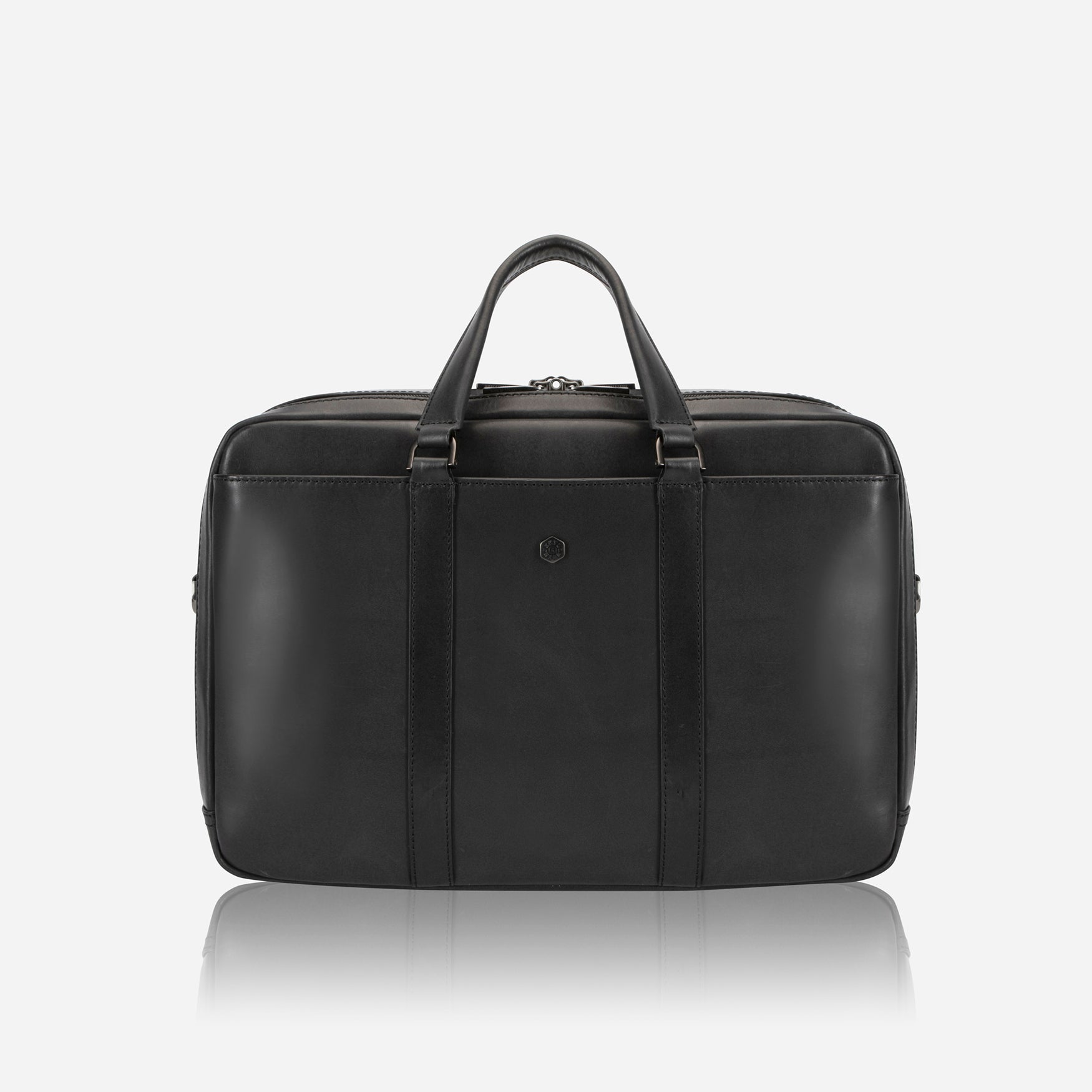 17" Laptop Briefcase,briefcase,Jekyll & Hide,Black, front view