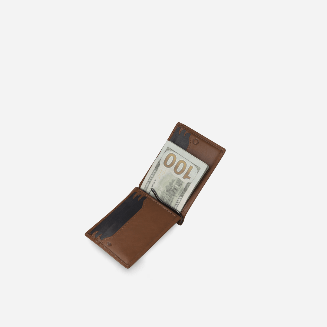 Leather Money Clip Wallet
