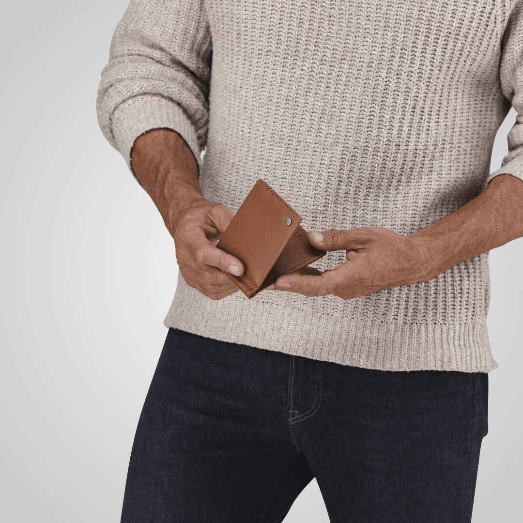 Leather Money Clip Wallet