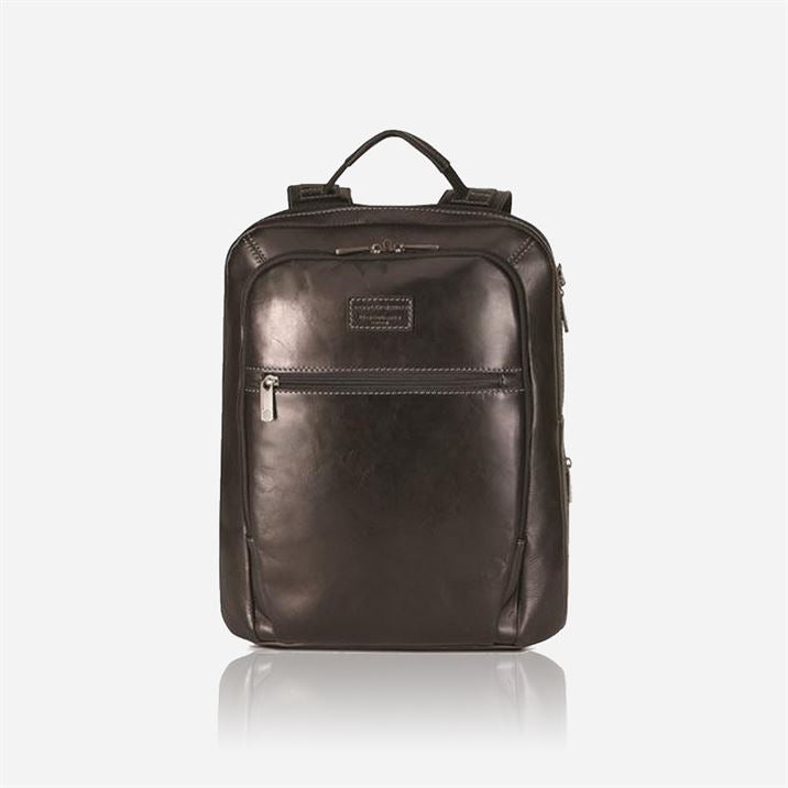 Medium Slim Laptop Backpack, Black