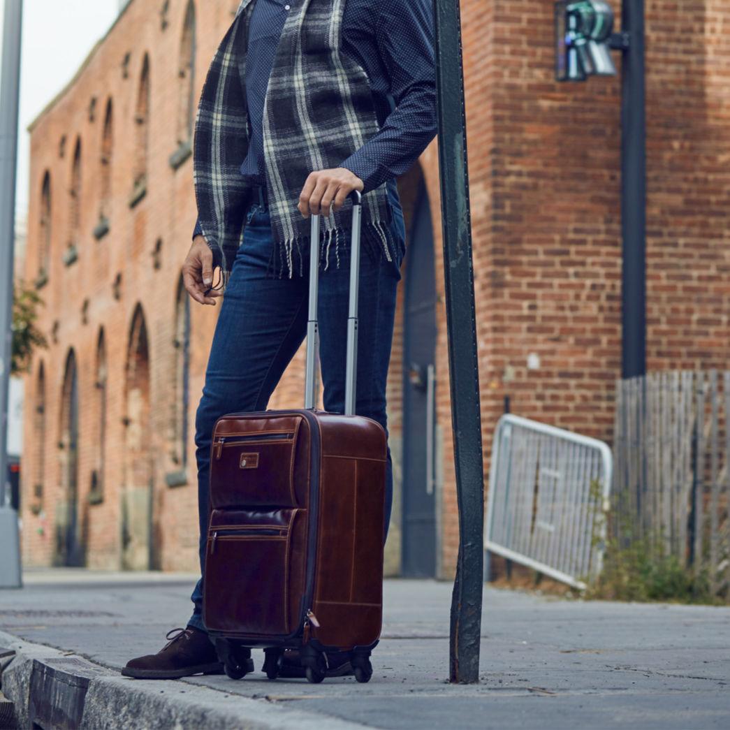 4 Wheel Cabin Trolley 50cm, Mocha,Carry on trolley,Jekyll & Hide, carried by model
