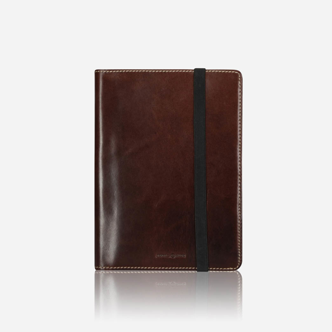 Leather A5 Notebook Cover, Mocha