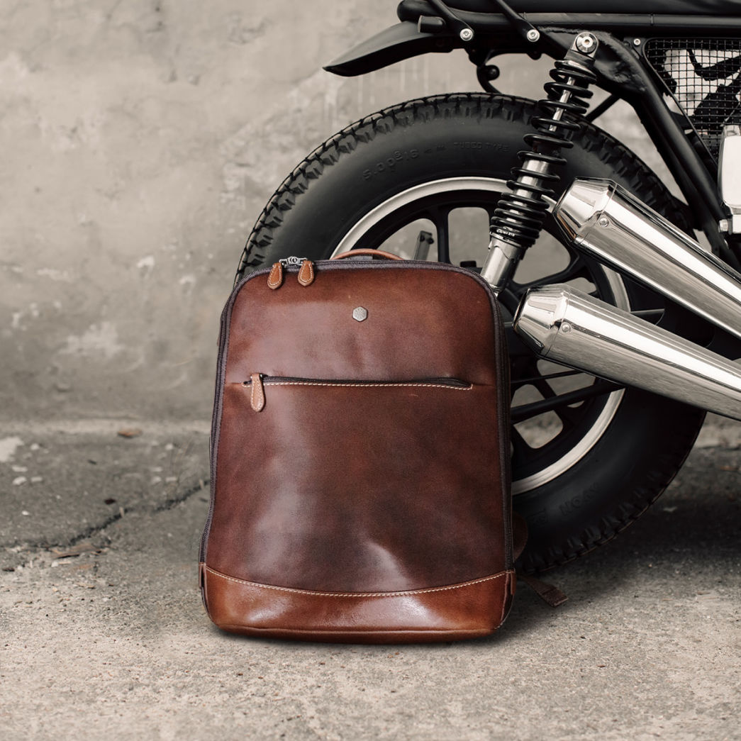 Double Compartment Backpack 41cm, Two Tone