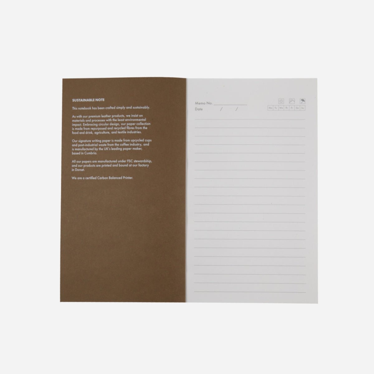 A5 Notebook 160 Pages,A5 Notebooks,Jekyll & Hide,Hazel, open view