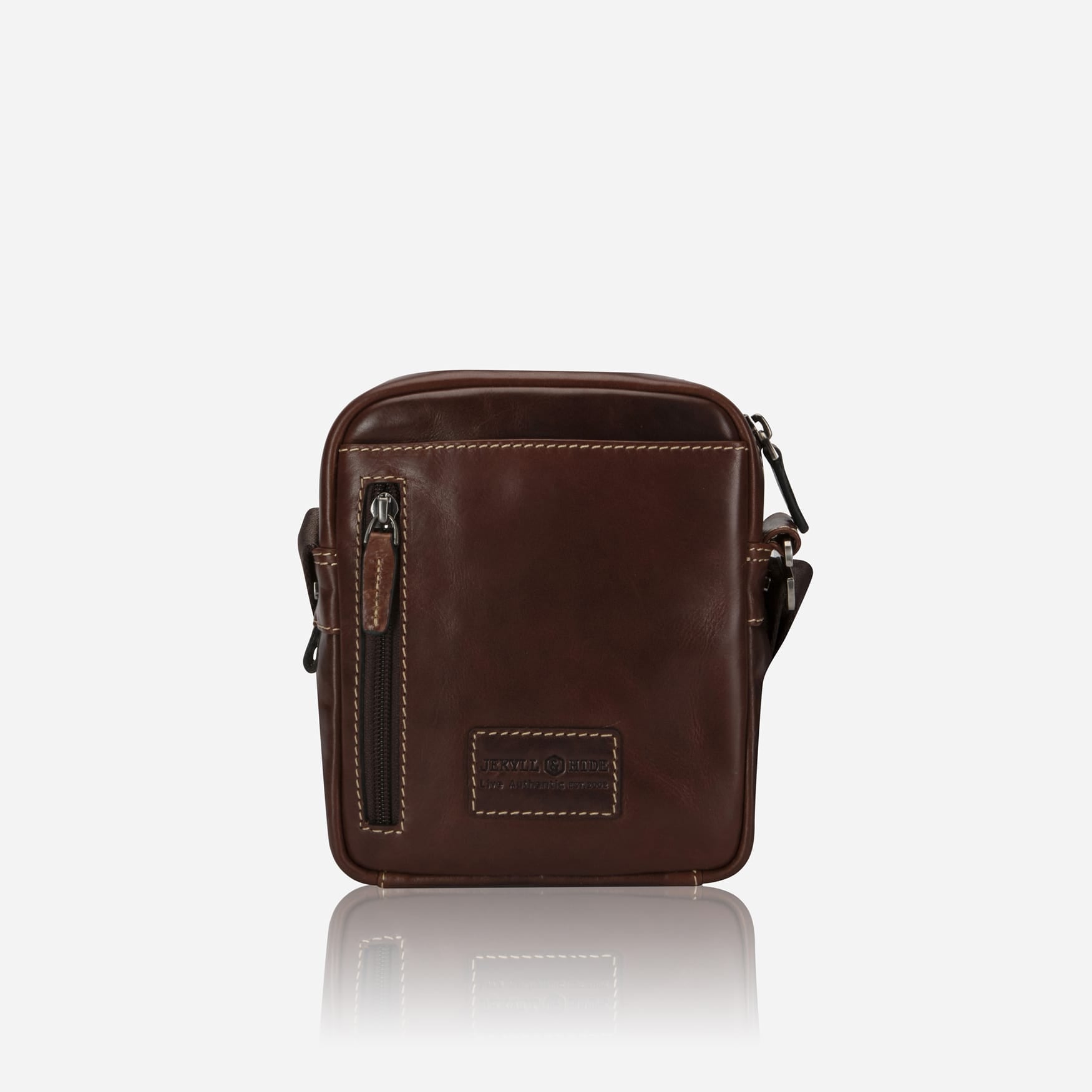 Compact Crossbody Organiser Bag,Crossbody organiser,Jekyll & Hide,Mocha, back view