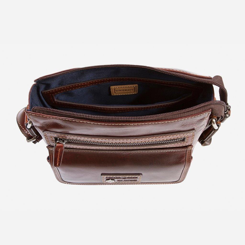 Crossbody Organiser Bag, Tobacco,Crossbody organiser,Jekyll & Hide,Tobacco, inside view