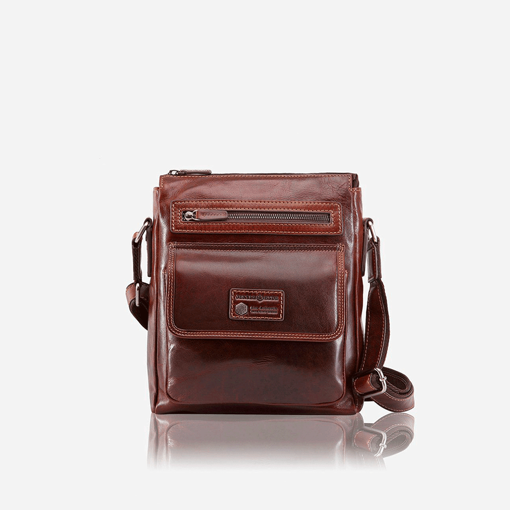 Crossbody Organiser Bag, Tobacco,Crossbody organiser,Jekyll & Hide,Tobacco, front view