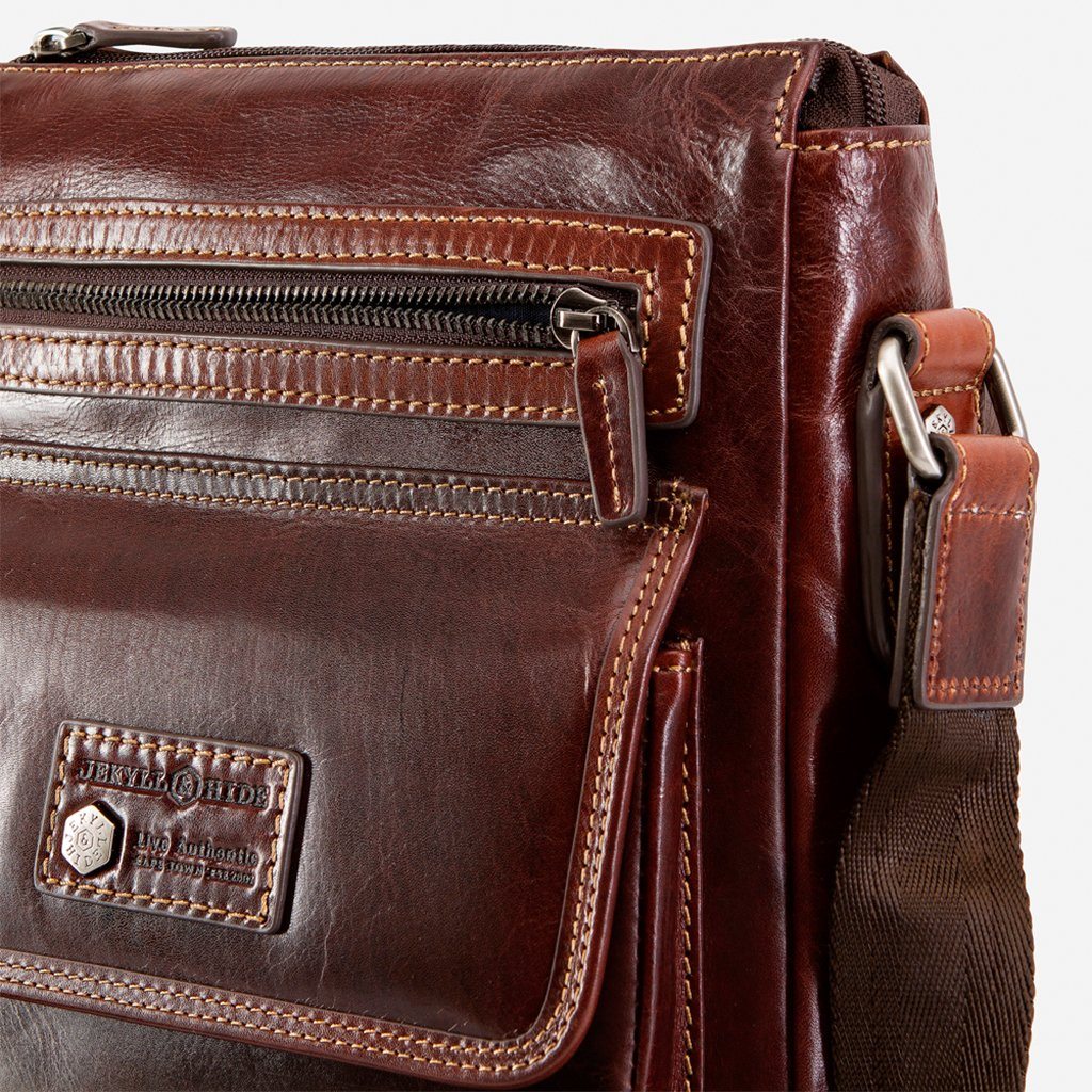 Crossbody Organiser Bag, Tobacco,Crossbody organiser,Jekyll & Hide,Tobacco, detailed view