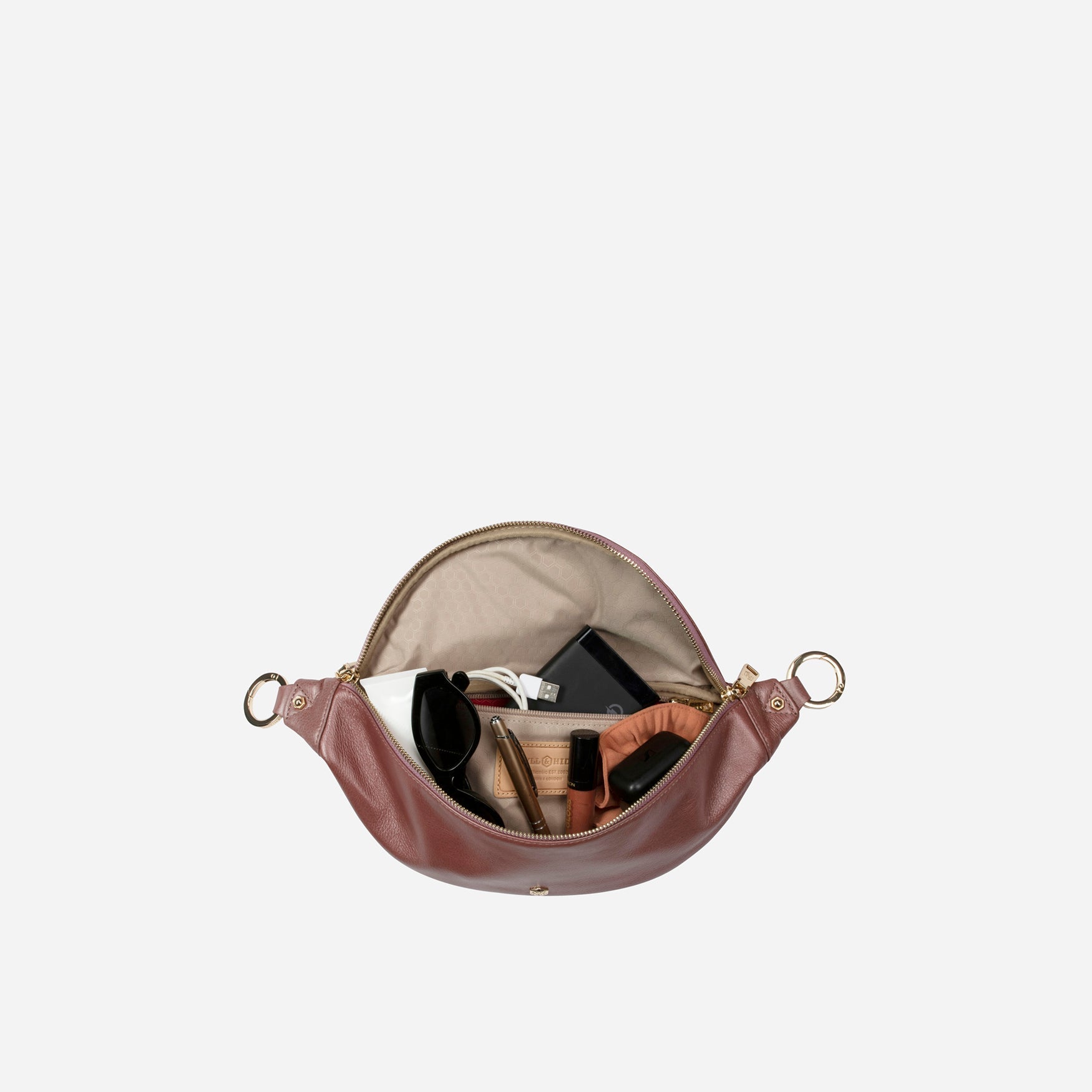 Geneva Ladies Leather Waist Bag,Waistbag,Jekyll & Hide,Midnight,,