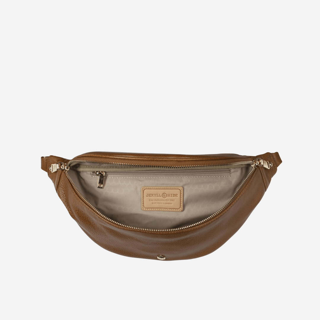 Geneva Ladies Leather Waist Bag
