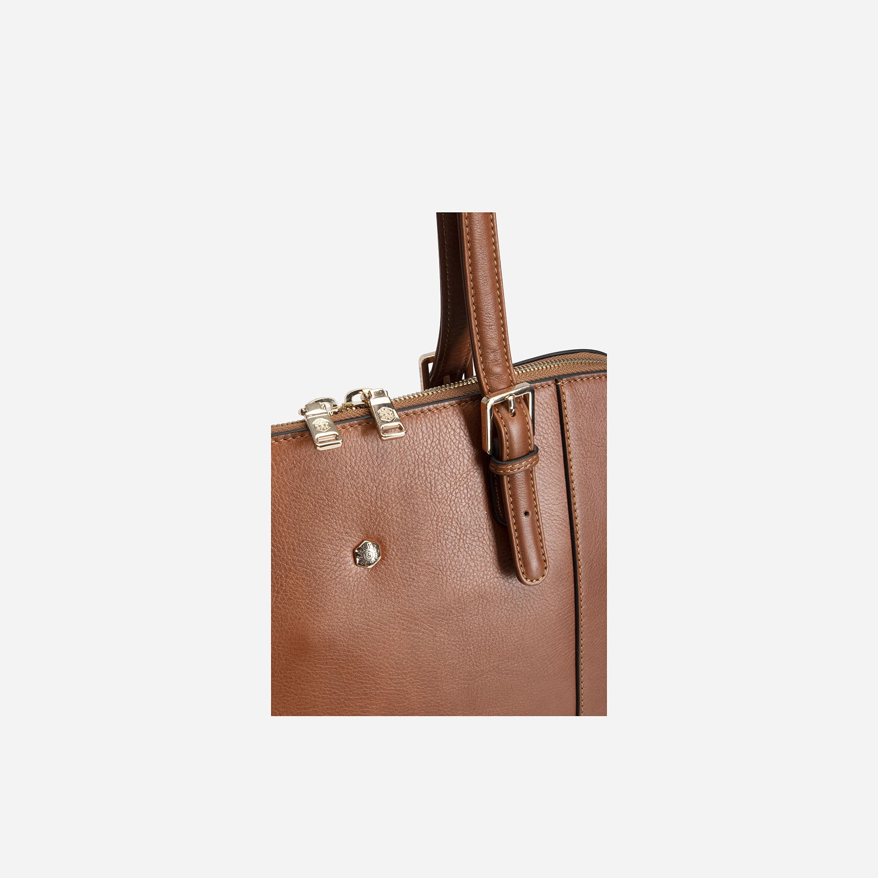 Ladies Business Laptop Handbag,Handbag,Jekyll & Hide,Tan , side detailed view