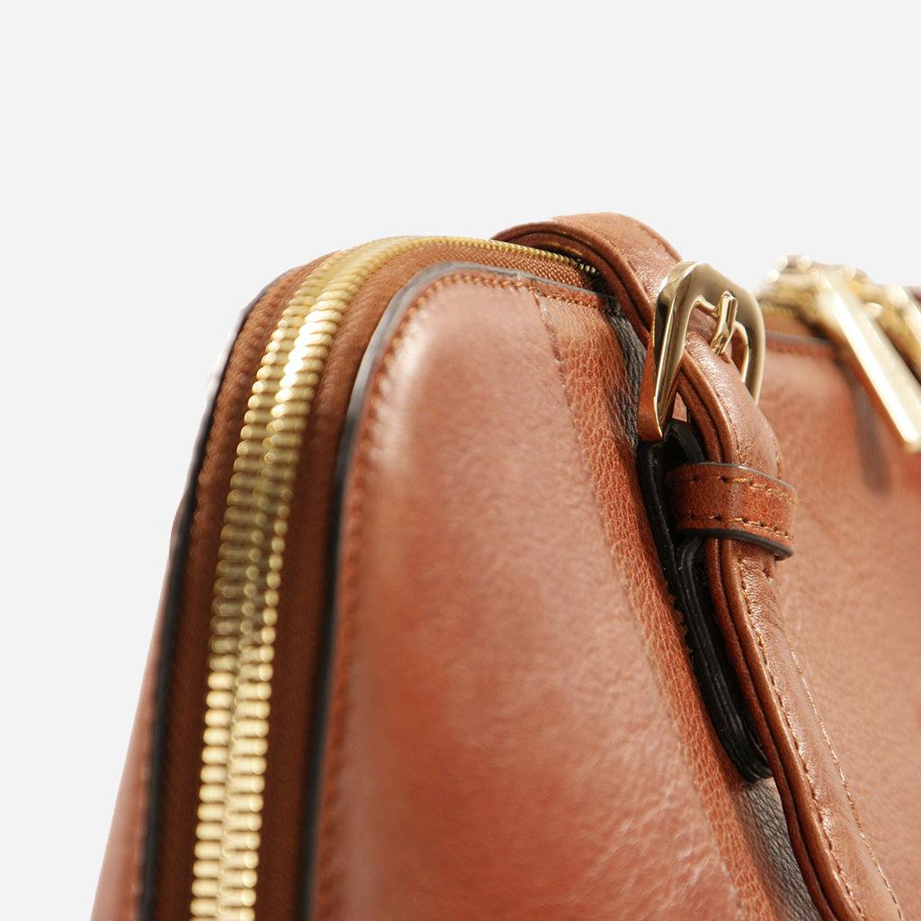 Ladies Business Laptop Handbag,Handbag,Jekyll & Hide,Tan, view of zips