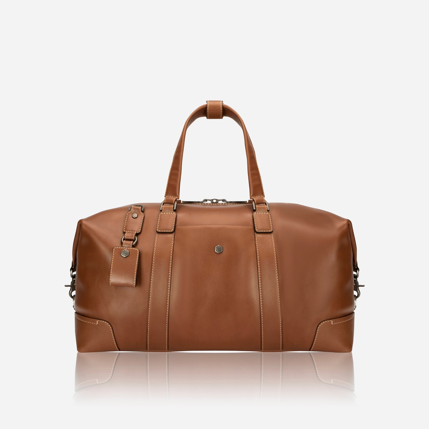 Large 50cm cabin holdall in colt leather by Jekyll & Hide, front view