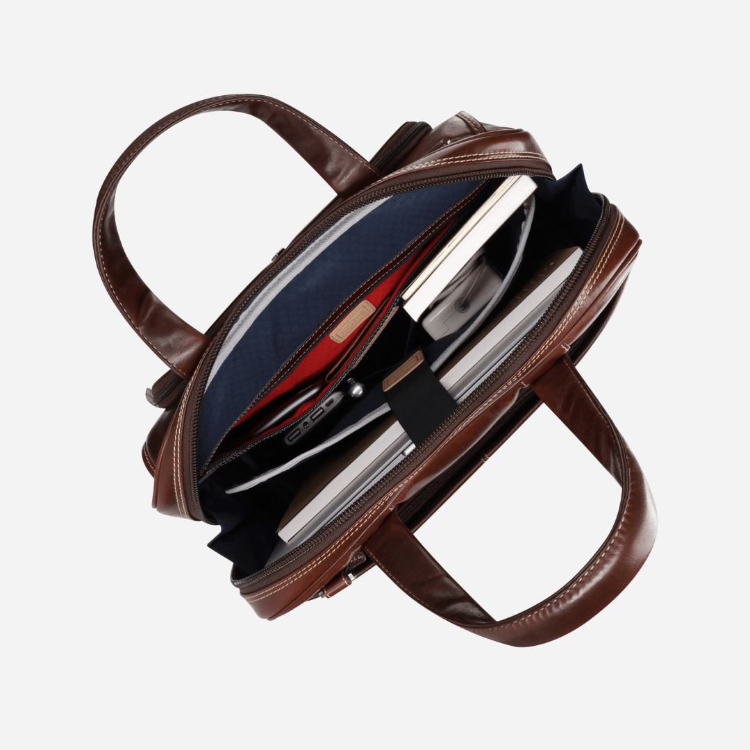 Large Multi Compartment Briefcase