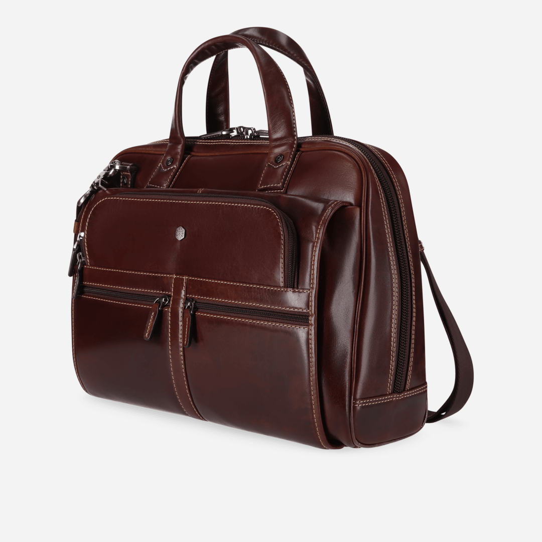 Large Multi Compartment Briefcase