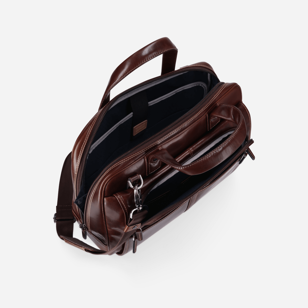 Large Multi Compartment Briefcase