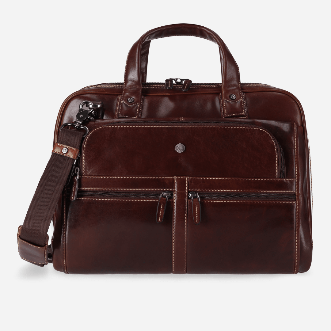 Large Multi Compartment Briefcase