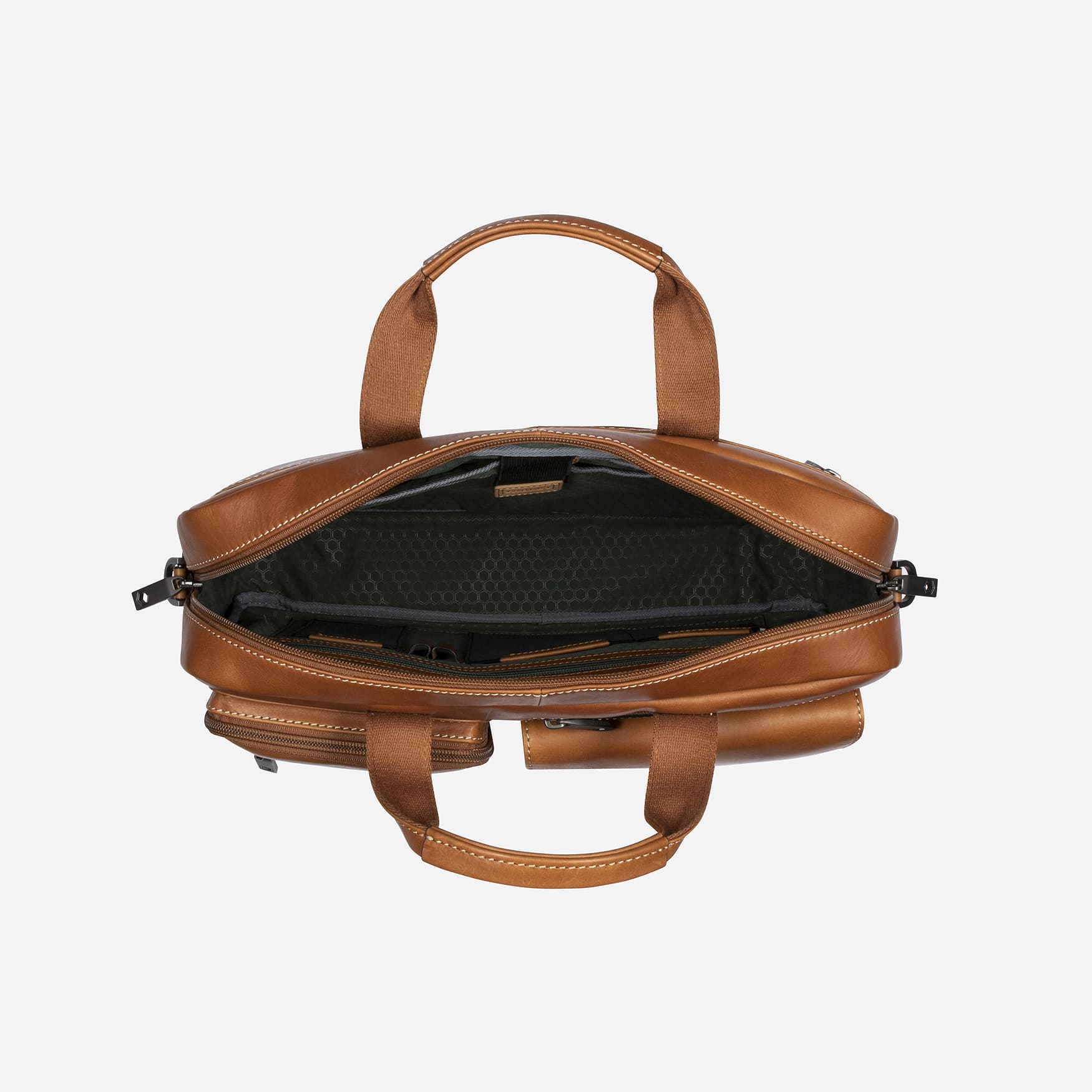 Medium Laptop Briefcase,Briefcases,Jekyll & Hide,Colt, inside view