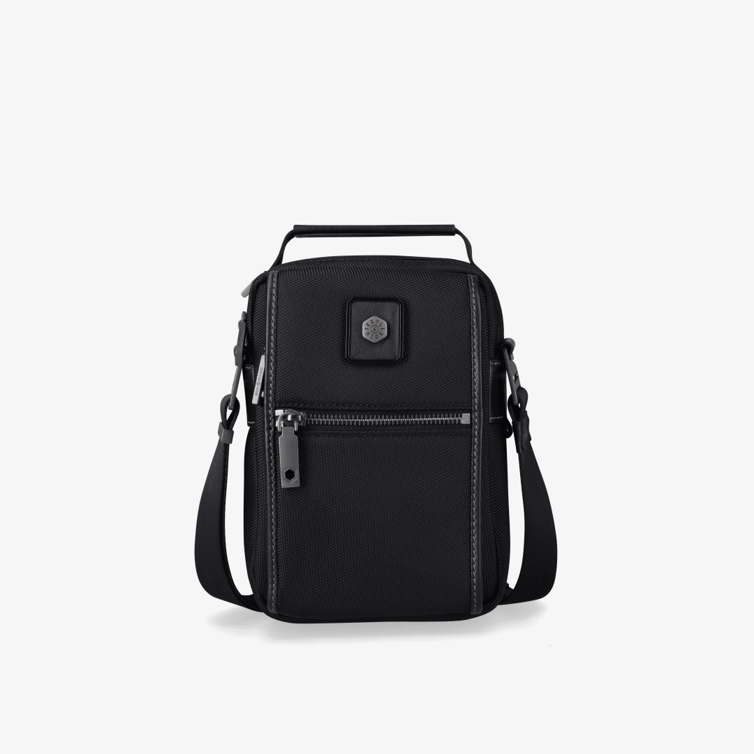Slim Nylon Crossbody Bag, Black,Travel Backpack,Jekyll & Hide,1TOKYO