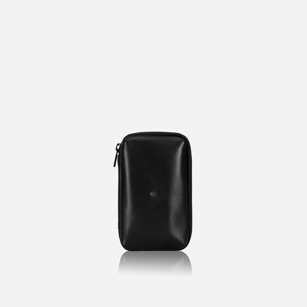Leather Zip-Around Cable Pouch | Jekyll & Hide