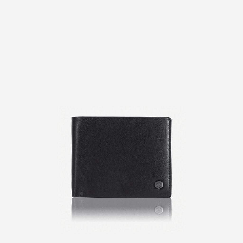 Large Bifold Wallet With Coin, Soft Black - Jekyll and Hide UK