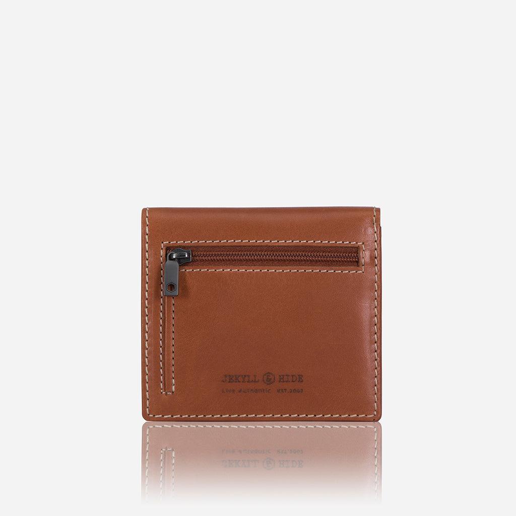 Slim Bifold Wallet with Coin, Tan - Jekyll and Hide UK