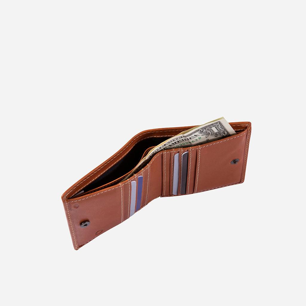 Slim Bifold Wallet with Coin, Tan - Jekyll and Hide UK