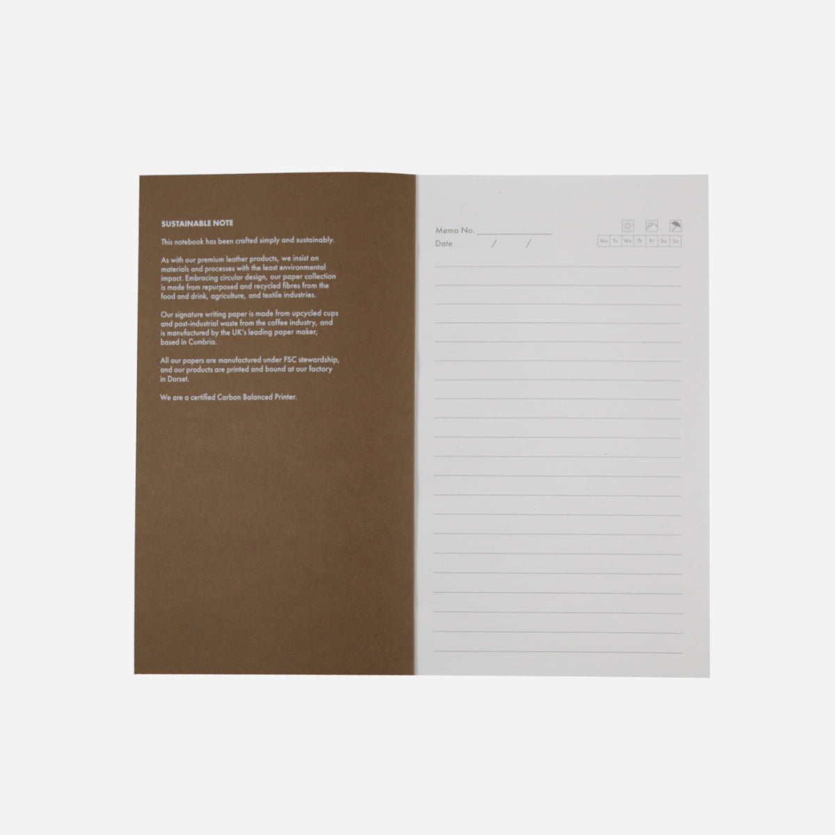 Upcycled A5 Notebook, Natural