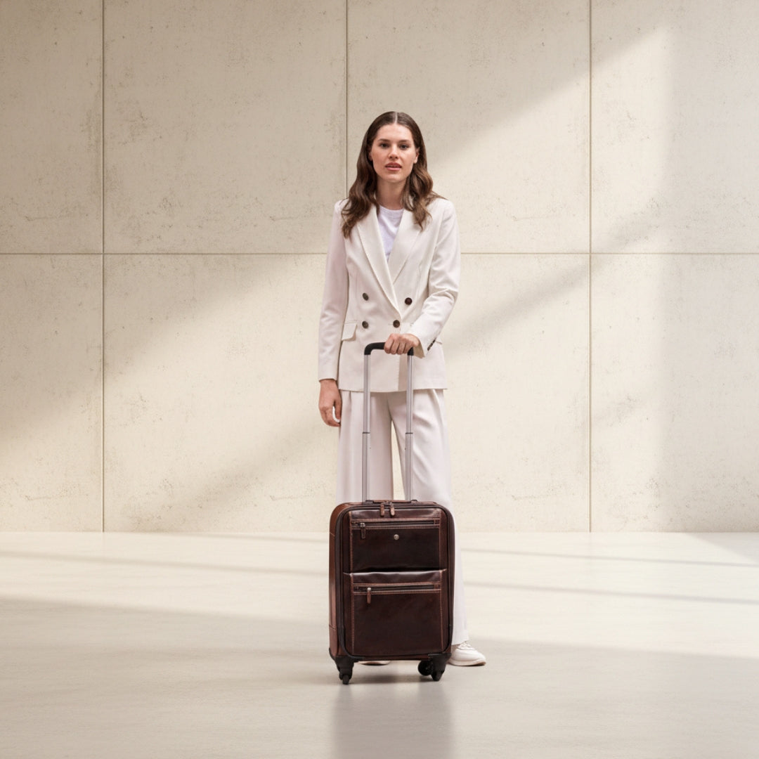 4 Wheel Cabin Trolley 50cm, Mocha