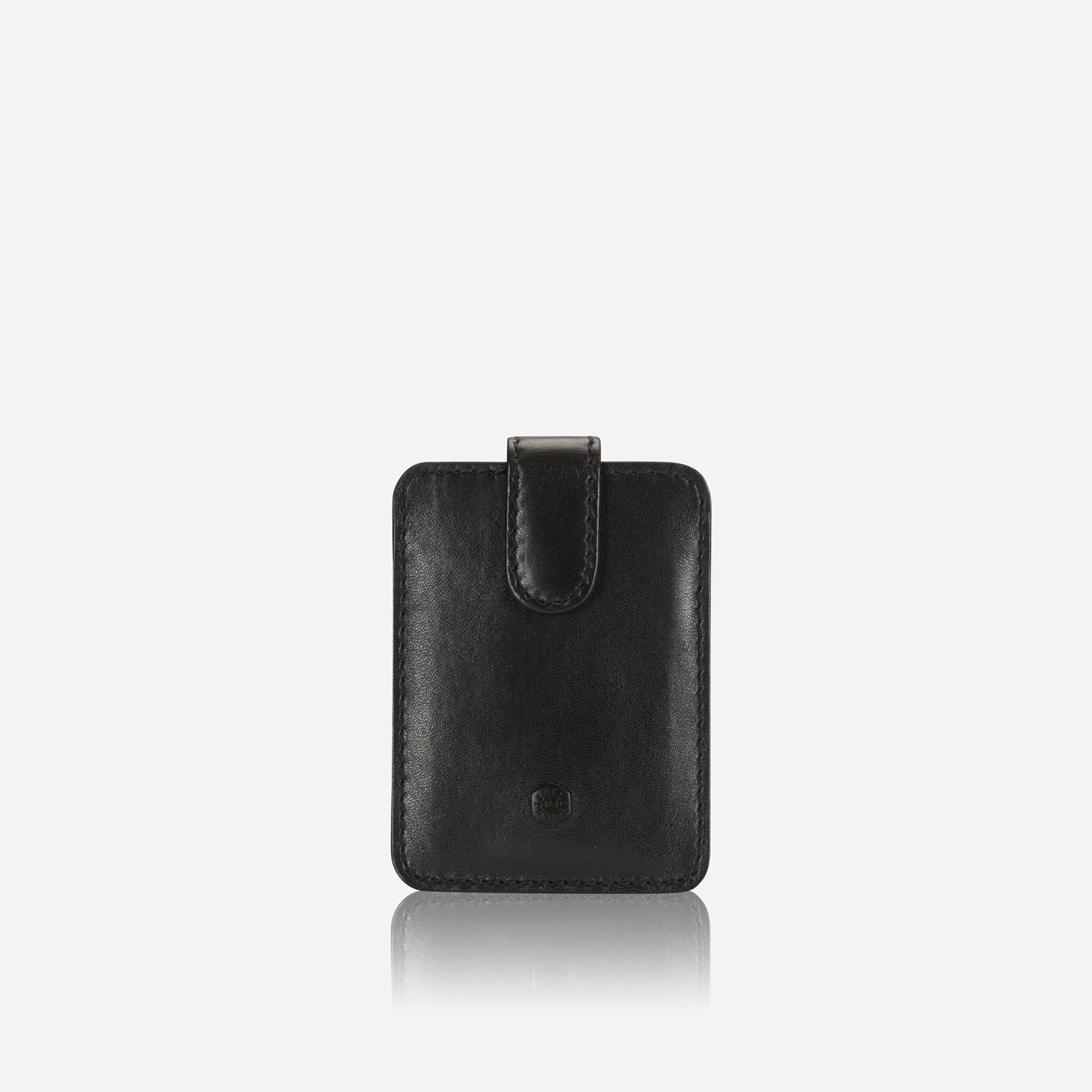 Compact Tab Card Holder, Black