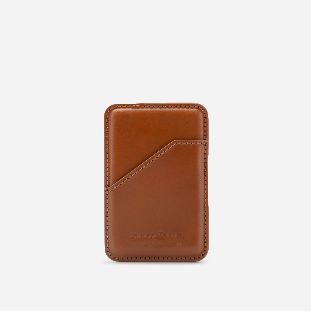 Thermo Pocket Card Holder in tan - back view