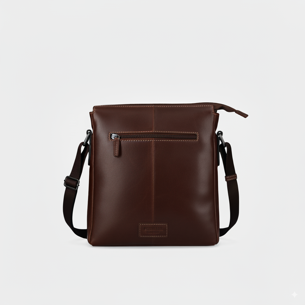Crossbody Organiser Bag, Tobacco