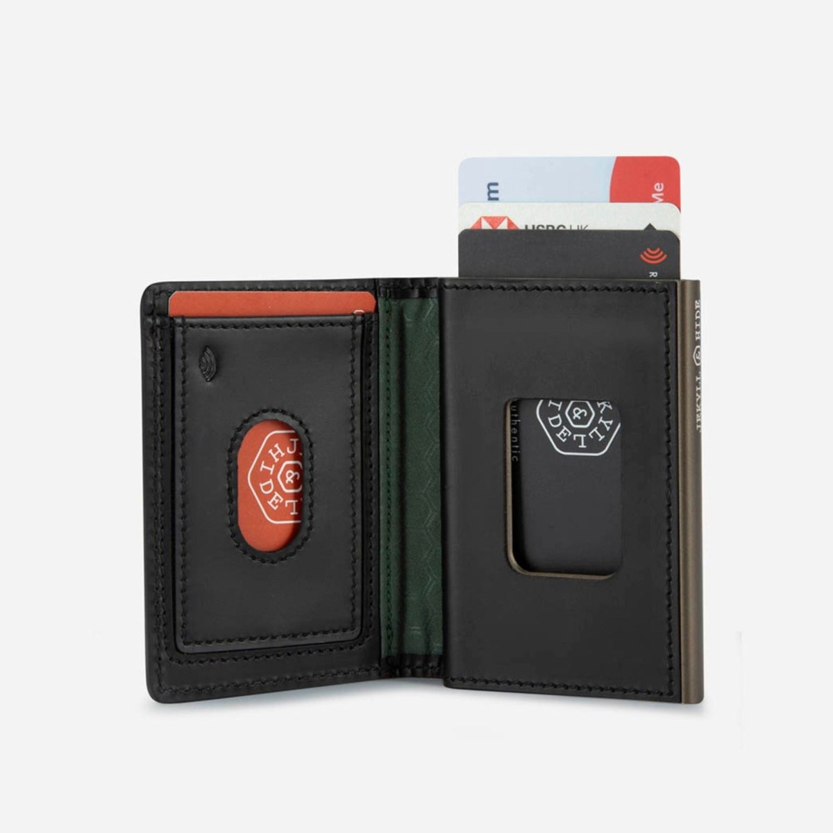 Thermo Aluminium Card Holder - close-up view