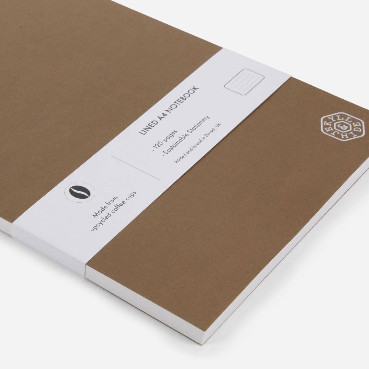 Jekyll & Hide A4 Notebook - angled view