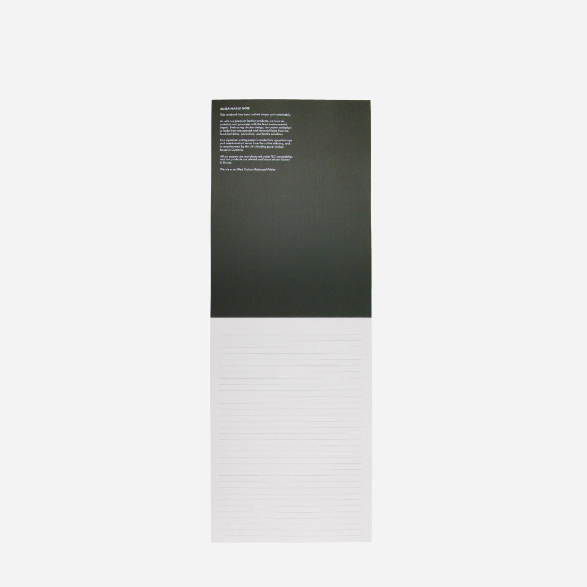 A4 Notebook 120 Pages,A4 Notebooks,Jekyll & Hide,Olive, inside view