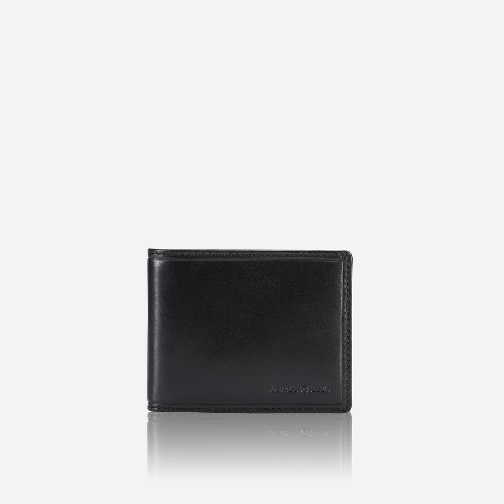 Bifold Card Holder, Black,Wallet,Jekyll & Hide,Black, front view