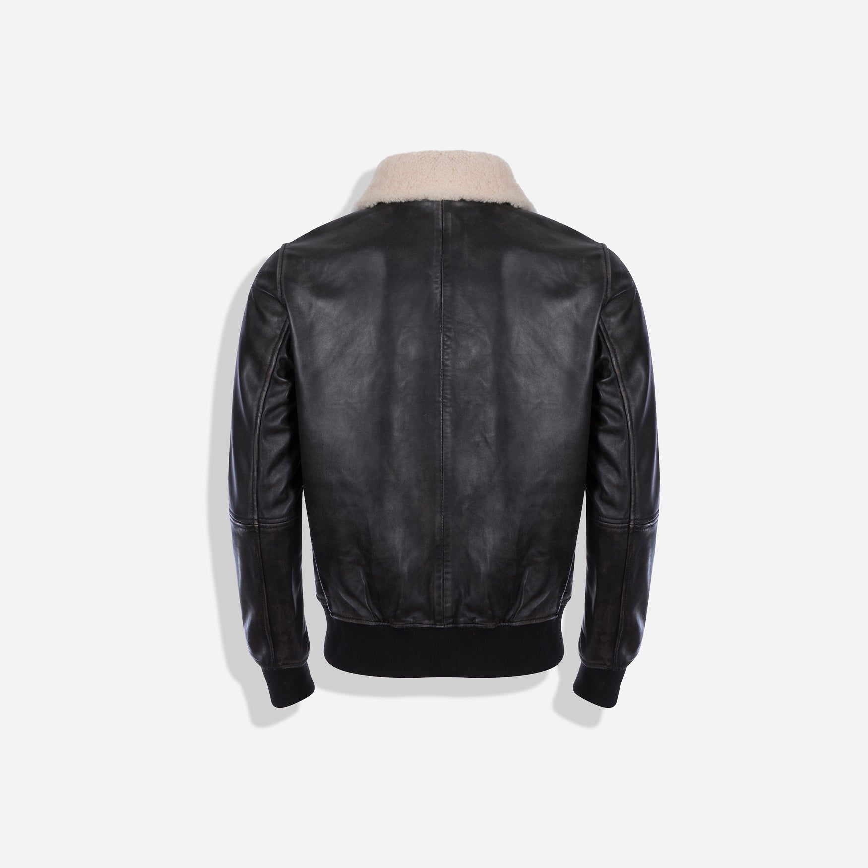 Harry Bomber Jacket in black - back view