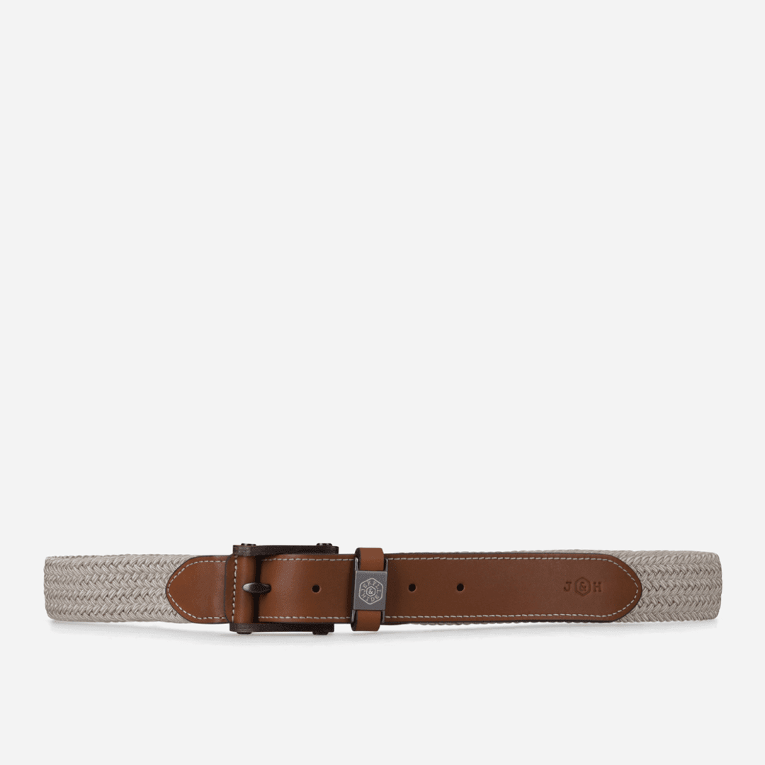Colorado Elasticated Belt in tan - back view