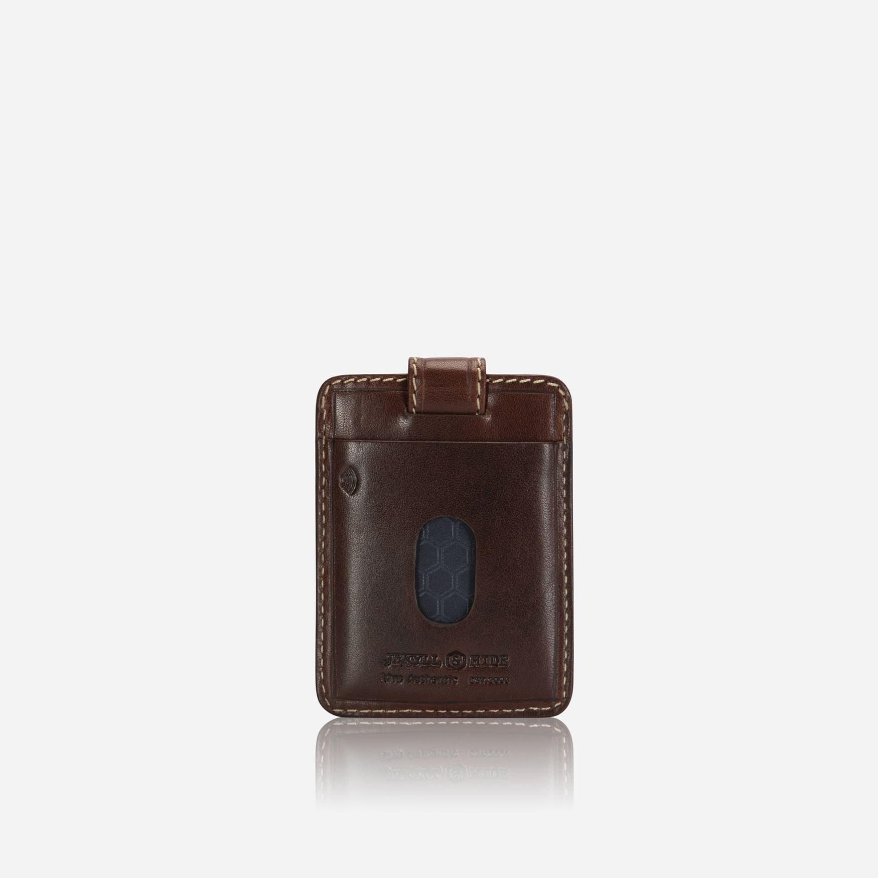 ROMA Card Holder in mocha - interior view