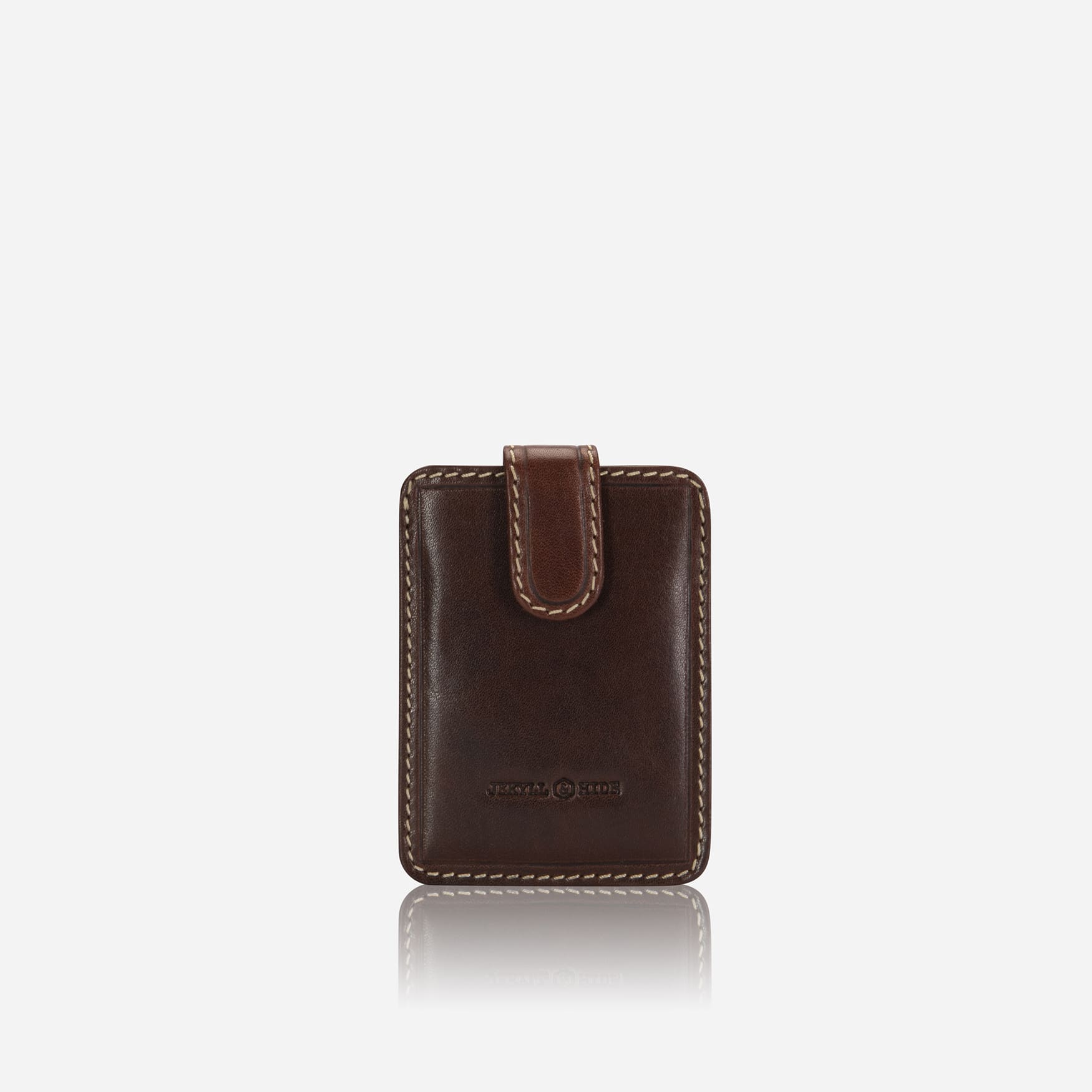 ROMA Card Holder in mocha - back view