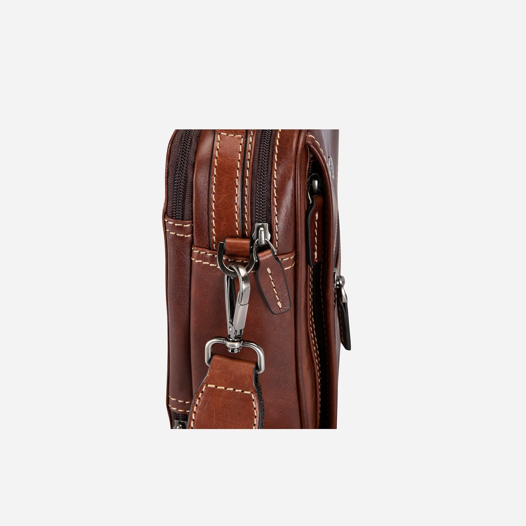 Detailed Crossbody Bag,Crossbody organiser,Jekyll & Hide,Tobacco,  detailed view