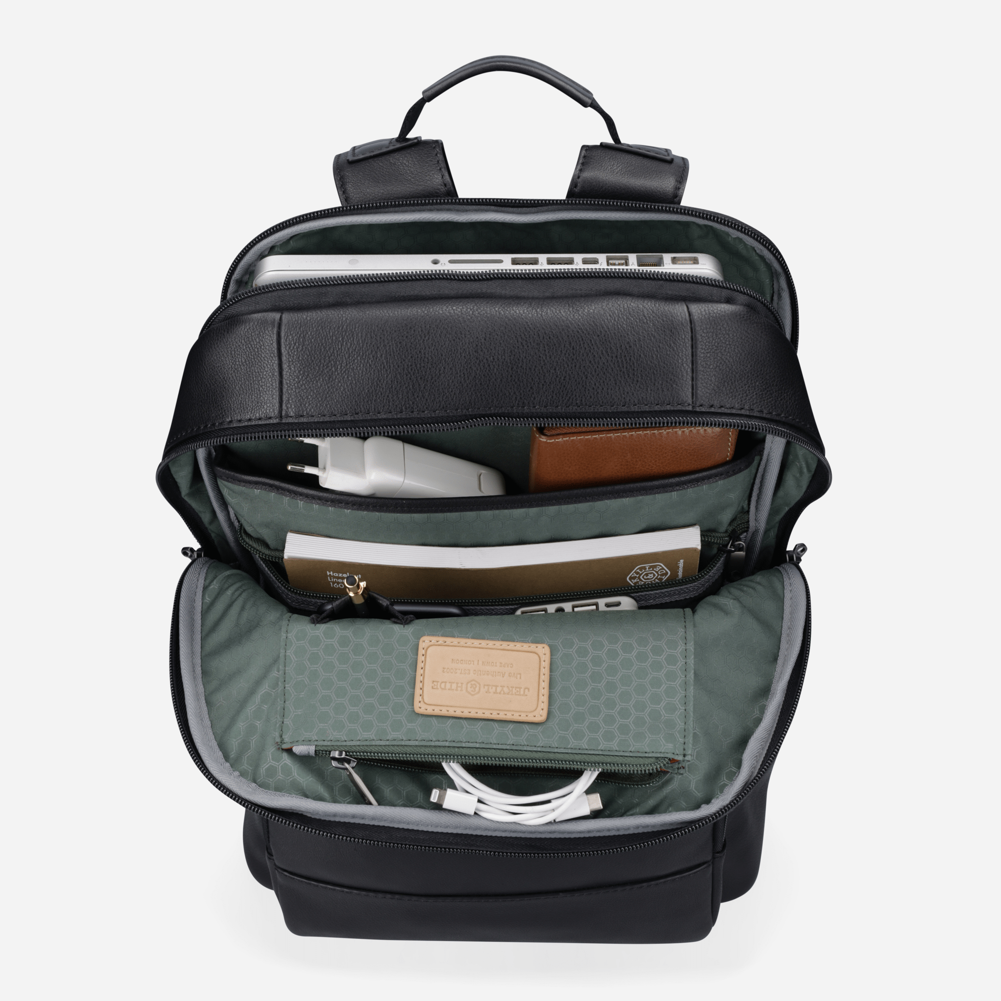MONTANA Laptop Backpack in black - detail view