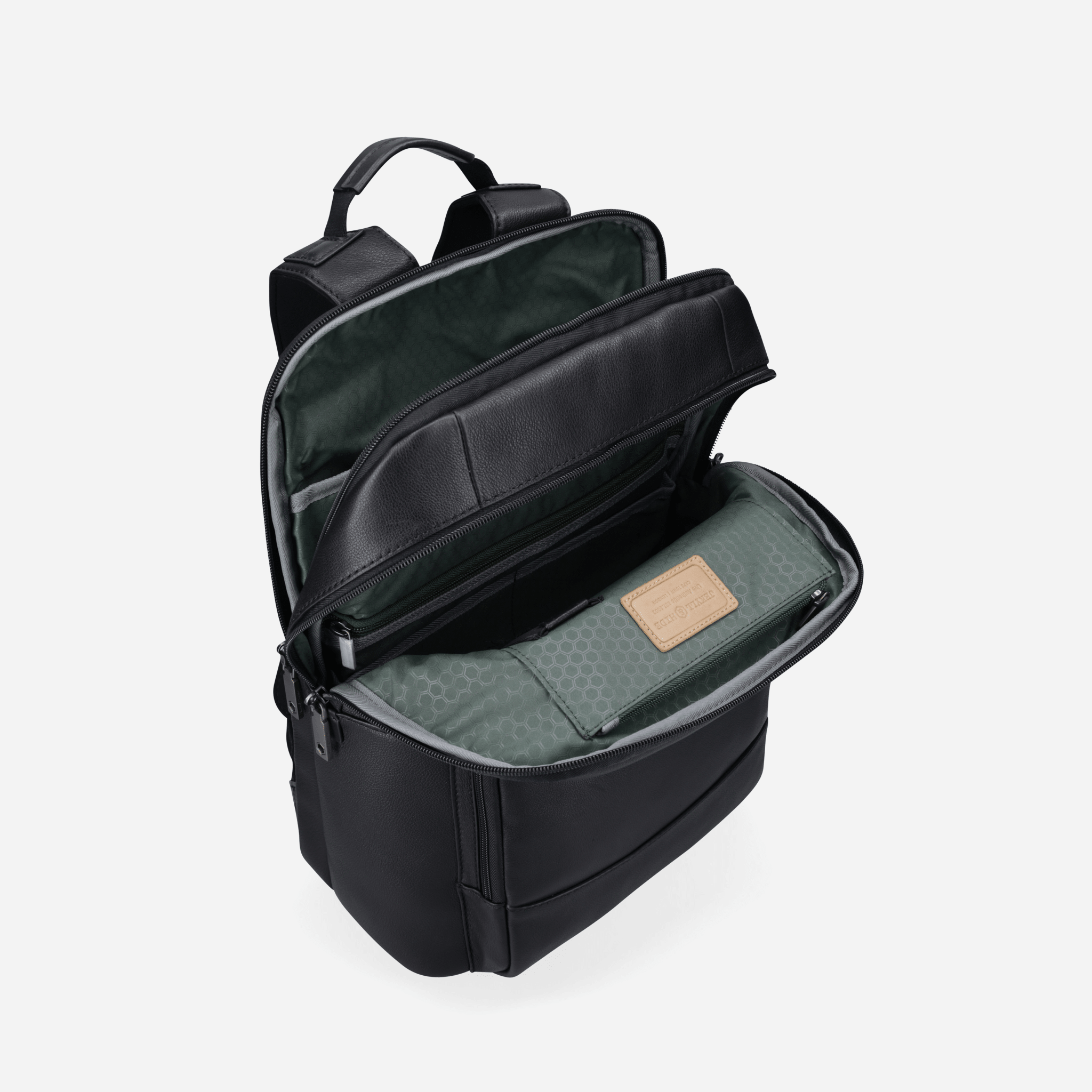 MONTANA Laptop Backpack in black - interior view