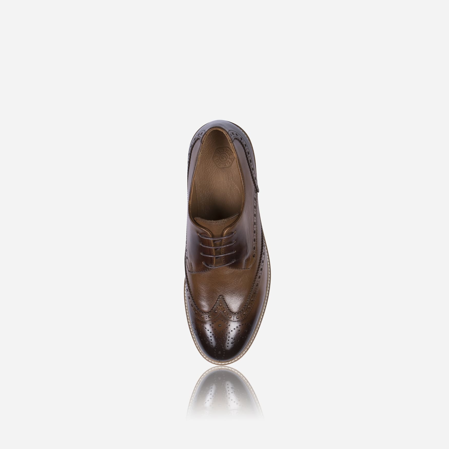 ISTANBUL Comfort Brogue in tan - back view