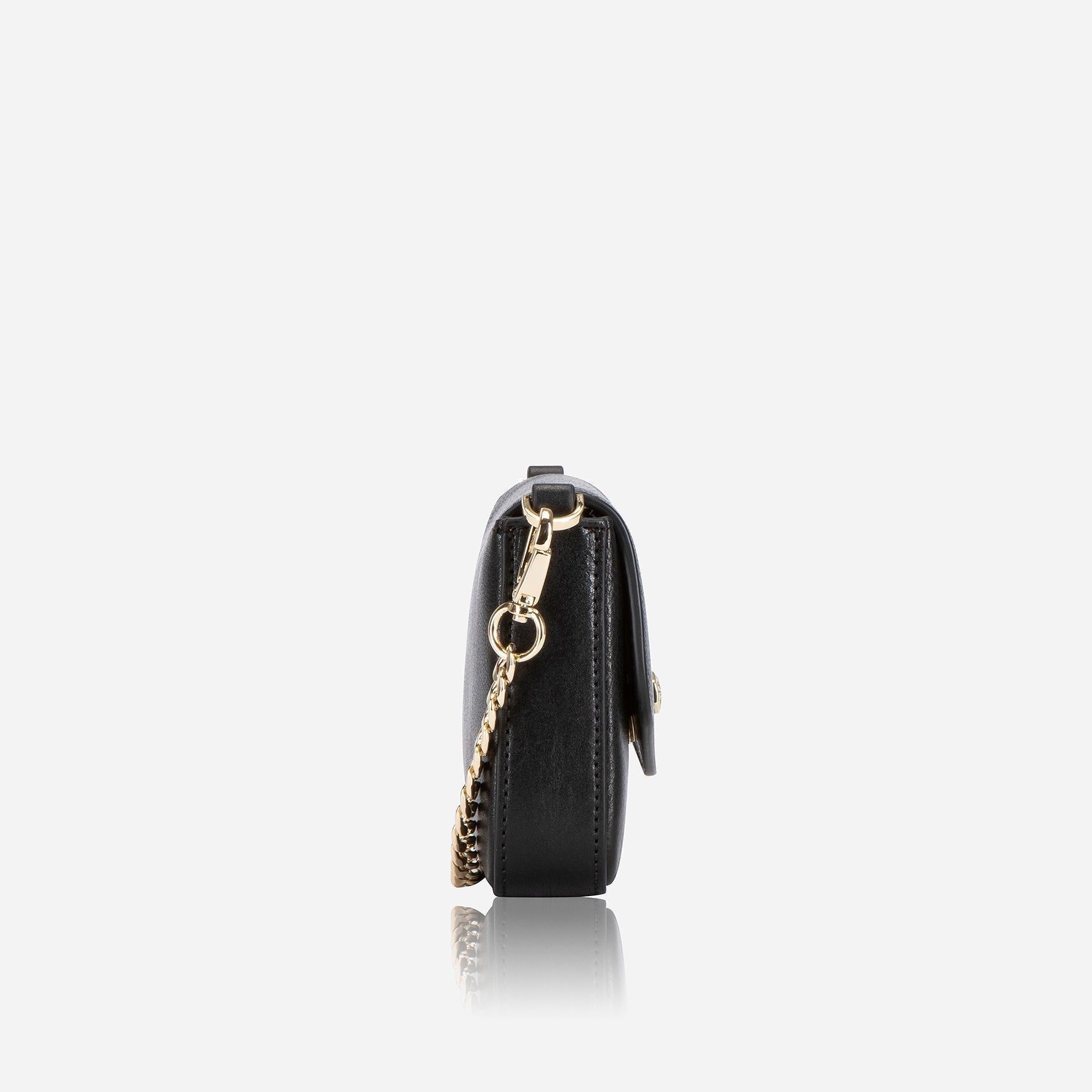 Paris Clutch Bag in black - interior view