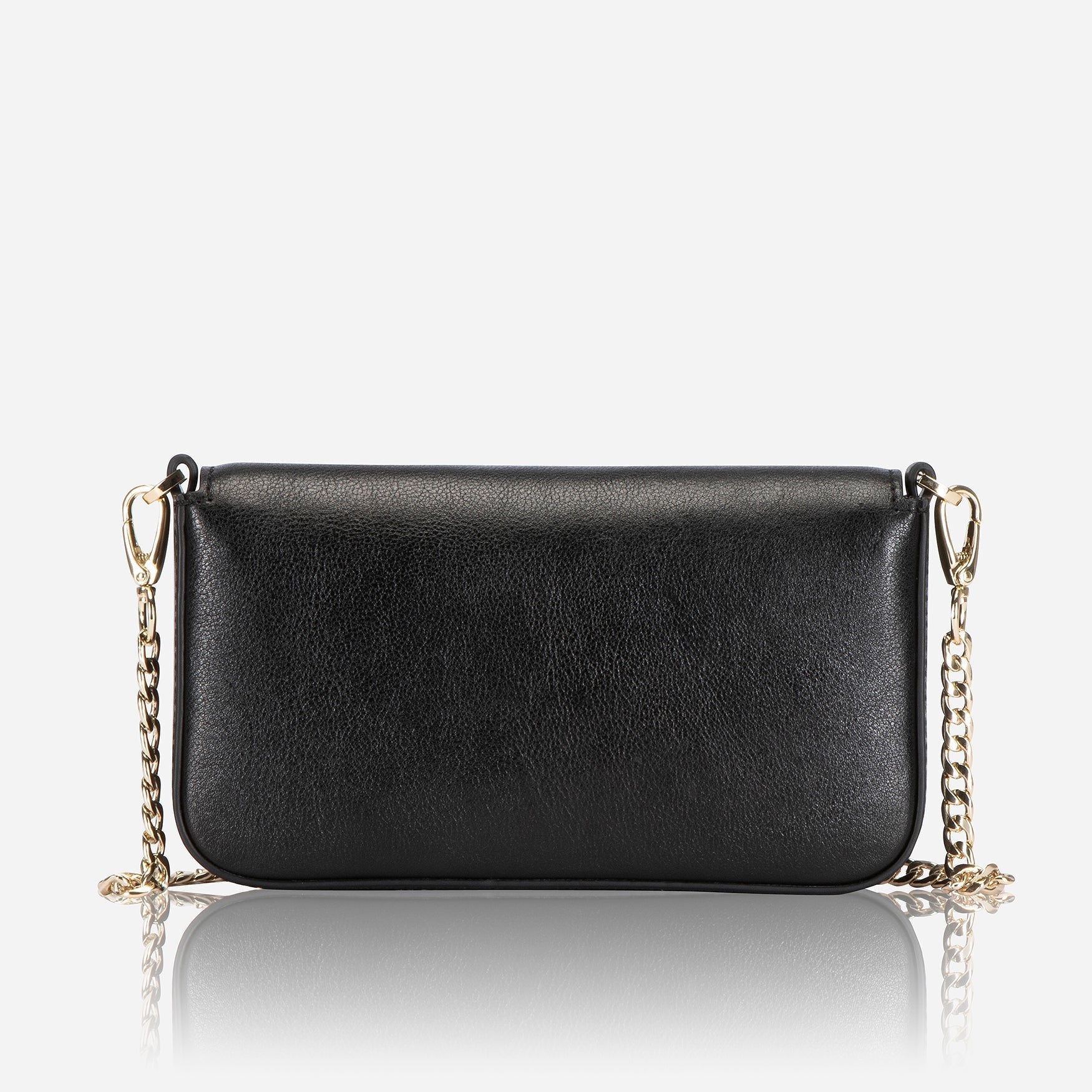 Paris Clutch Bag in black - back view