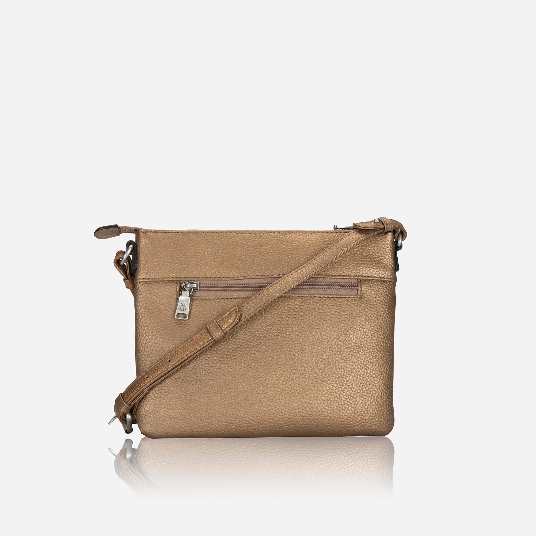 Osaka Crossbody Bag in bronze - back view