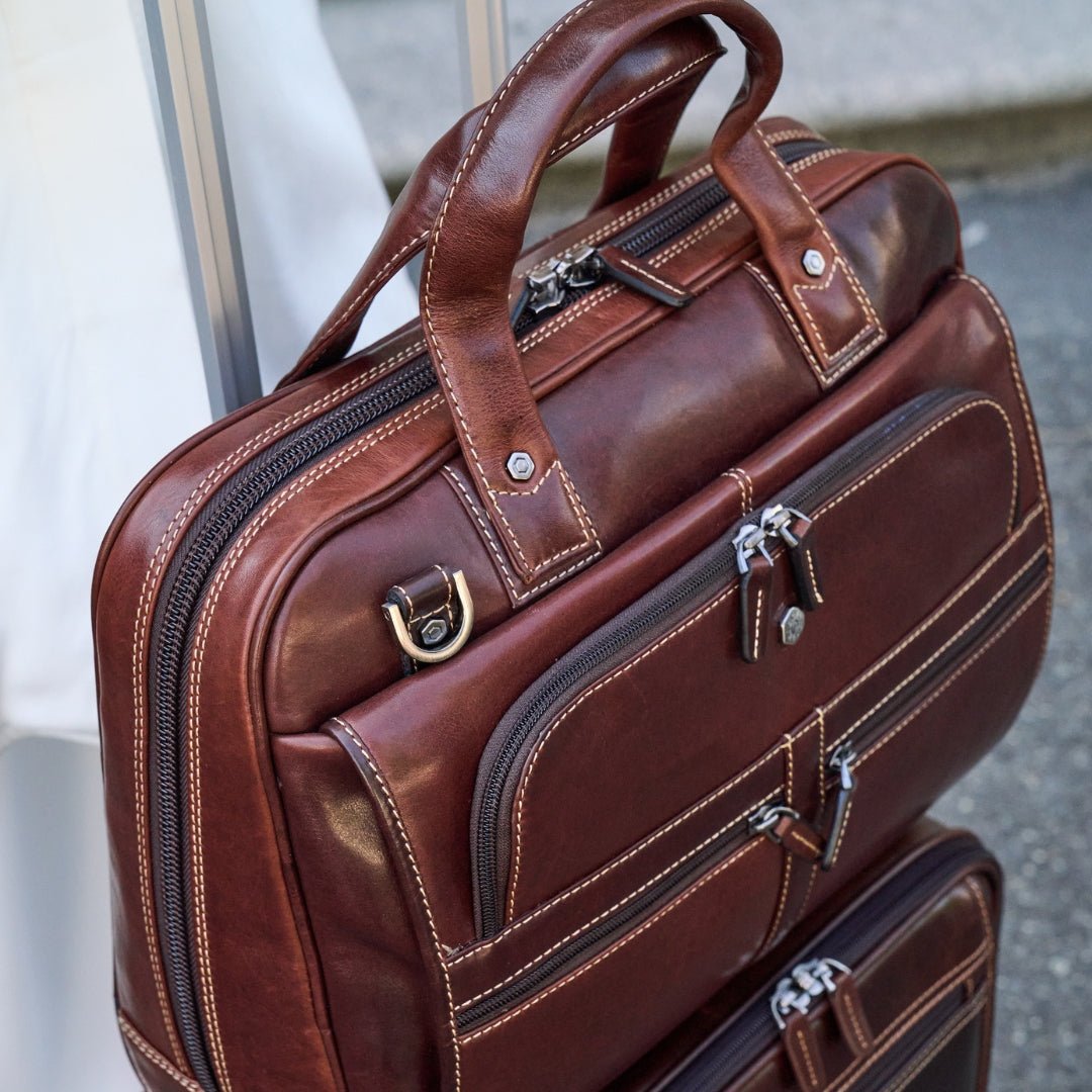 Large Multi Compartment Briefcase